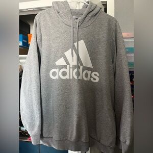 Adidas Women's Gray Hoodie with Logo